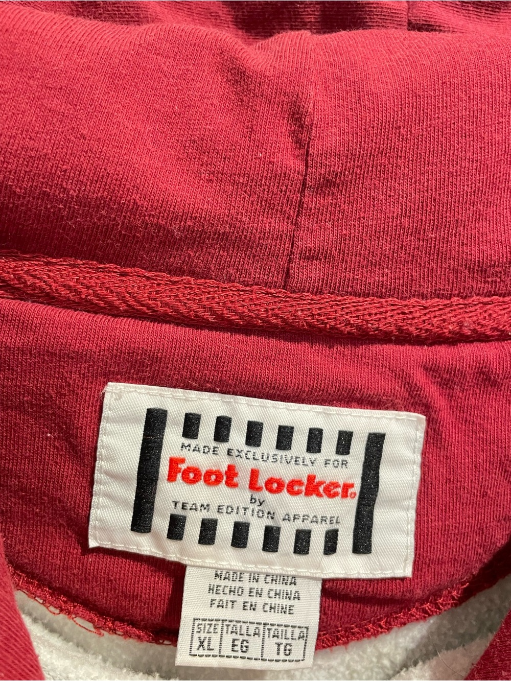 Vintage Y2K Foot Locker Team Edition USC Trojans Hoodie Gray Cardinal Red M - Picture 5 of 8
